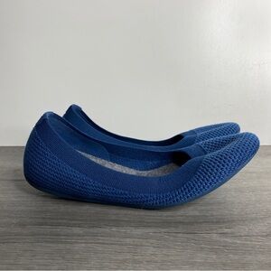 Allbirds Tree Breezers Blue Knit Slip-On Round Toe Ballet Flats Women’s Size 7